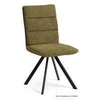 ESSZIMMERSTUHL (4er-Set) Debbi 47x92x60 Schwarz/Olivgrün - Schwarz/Olivgrün, Kunststoff (60/92/47cm) - 58aufmkessel