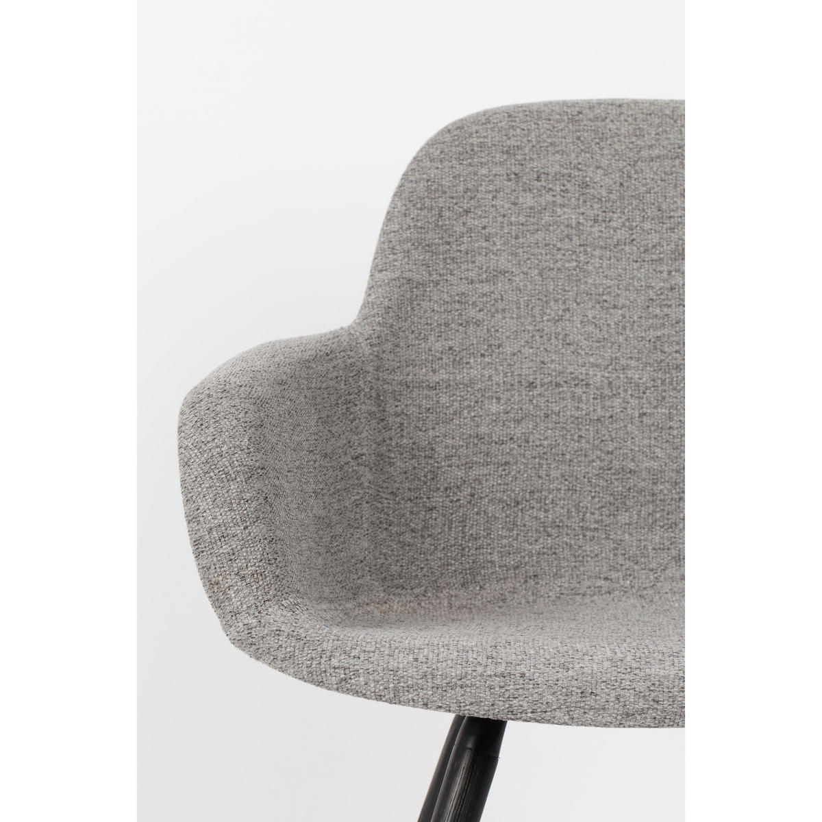 ESSZIMMERSTUHL Albert Kuip Soft Armlehne Hellgrau - 2 er Set - Grau, Textil (59/81.5/55cm) - Zuiver