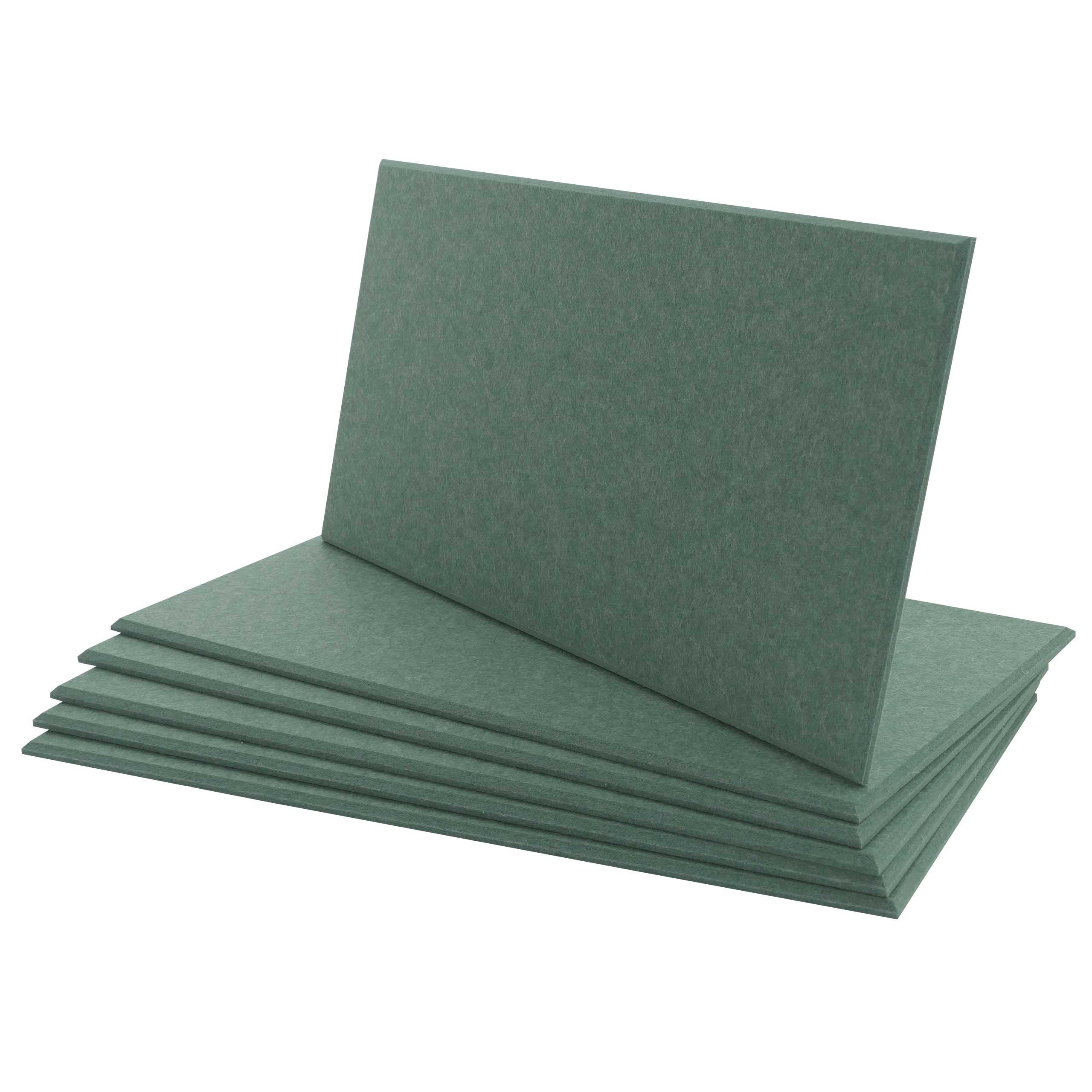 AKUSTIKWANDPANEEL Grün Komplett-Set - Grün, Textil (30/60/1cm) - MCW
