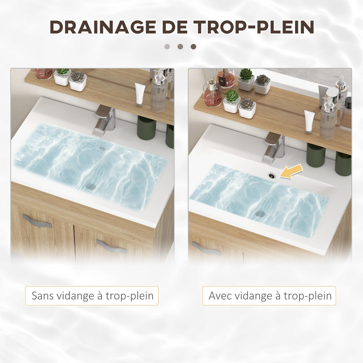 BADEZIMMER 4-teilig DE-17305 Natur - Naturfarben, Holzwerkstoff (30/131.5/30cm) - ComfortXL