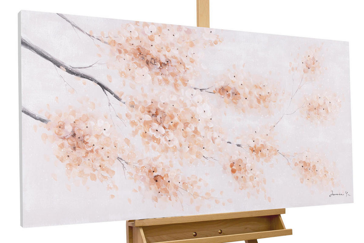 ACRYLBILD HANDGEMALT 120/60 cm - Pink, Holz/Textil (120/60cm) - KUNSTLOFT