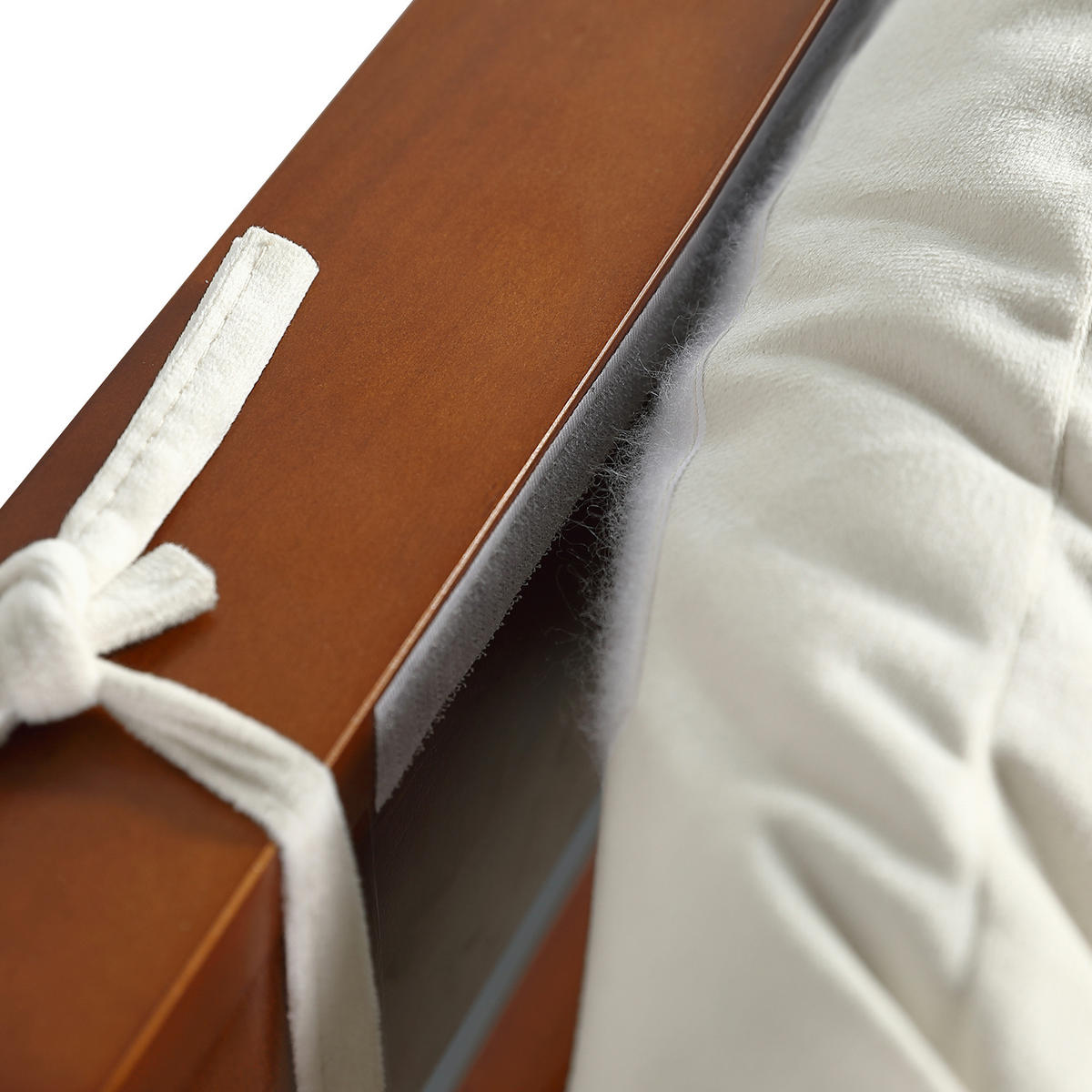 POLSTERBETT 90/200 mit gepolsterter Rückenlehne und stabilen Lattenrosten in Dunkelbraun - Beige/Braun, Holzwerkstoff/Textil (90/200cm) - EVRYAE