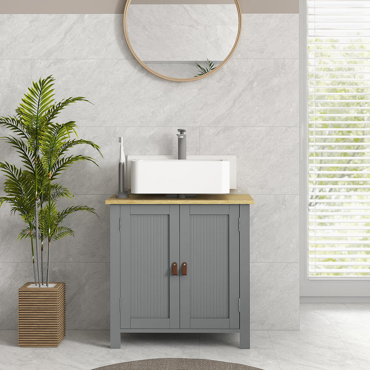 HÄNGESCHRANK Grau 1 Stück - Grau, Kunststoff (60/60/30cm) - GiPP