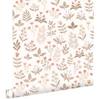 TAPETE Feldblumen 50 x 900 cm - Braun, Papier (50/900cm) - ESTAhome
