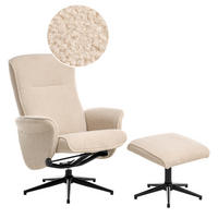 FERNSEHSESSEL Beige Japet - Beige/Schwarz, Textil (73/84/83cm) - Beliani