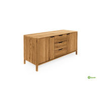 KOMMODE PAUL Wildeiche - Wildeiche, Holz (140/64/50cm) - byoak