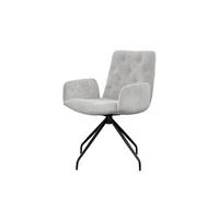 DREHSTUHL NEW CHARME Hellgrau Cord - Hellgrau, Textil (59/87/66cm) - KAWOLA