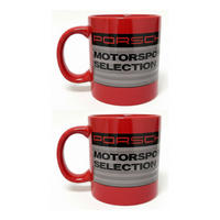 TASSE WAP0502080E Rot 2er Set Porzellan Kaffeebecher Motorsport - Rot, Keramik (0.7L) - Porsche