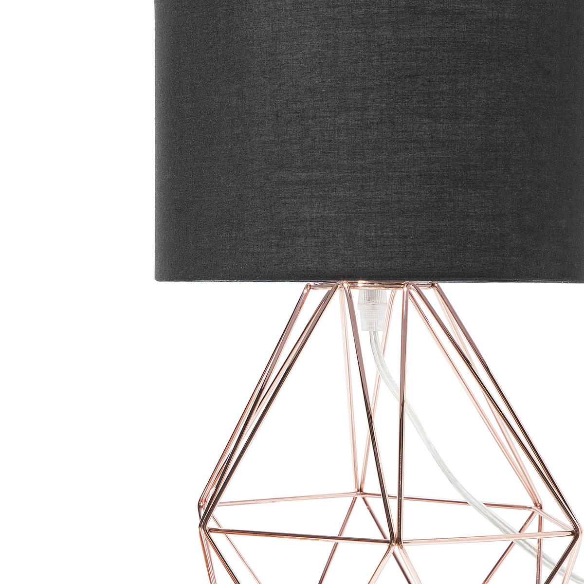 TISCHLAMPE Maroni 22/22/35 cm - Schwarz, Metall (22/22/35cm) - Beliani