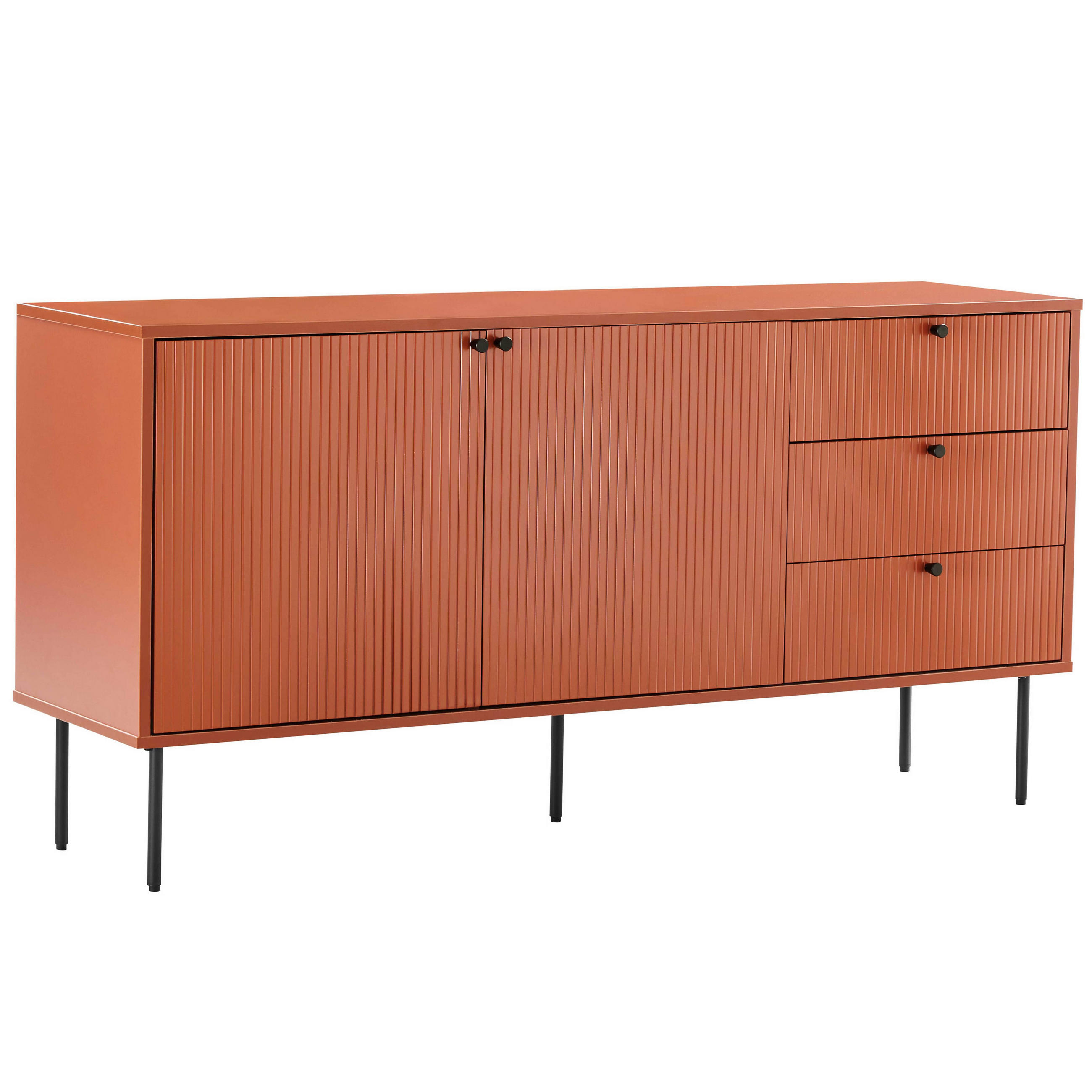 SIDEBOARD 150 cm, Orange - Orange, Holz (40/75/150cm) - Oviala