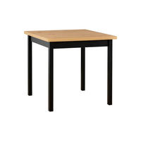 ESSTISCH Max 9, 80/80 cm, artisan - Schwarz/Eiche Artisan, Holz (80/80/78cm) - Leaf Design
