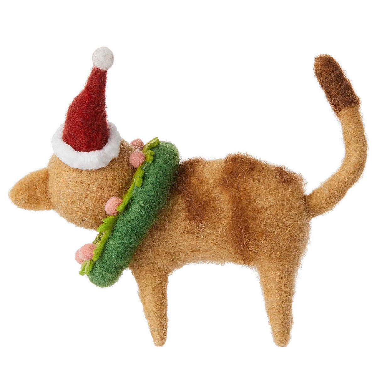 BAUMANHÄNGER Hang On Katze mit Kranz - Hellbraun, Textil (5/10/11cm) - Butlers