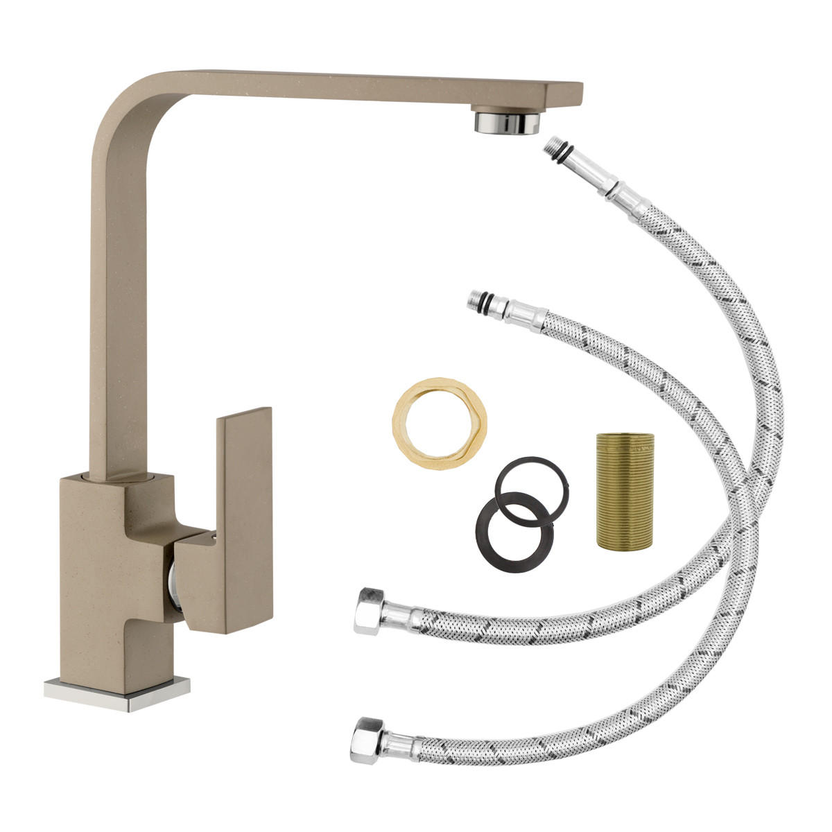 KÜCHENARMATUR Perro - Beige, Metall (20/26/3cm) - Granitan