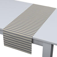 TISCHLÄUFER Quadro, dunkelblau und ecru, 40x130 cm - Blau, Textil (40/130cm) - Dekoria