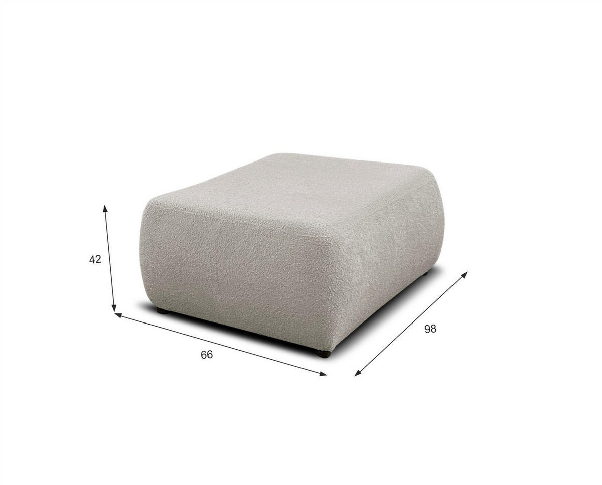 SCHLAFSOFA Anike Inkl. Polsterhocker - Altrosa, Holzwerkstoff/Textil (240/78/110cm) - Fun Möbel