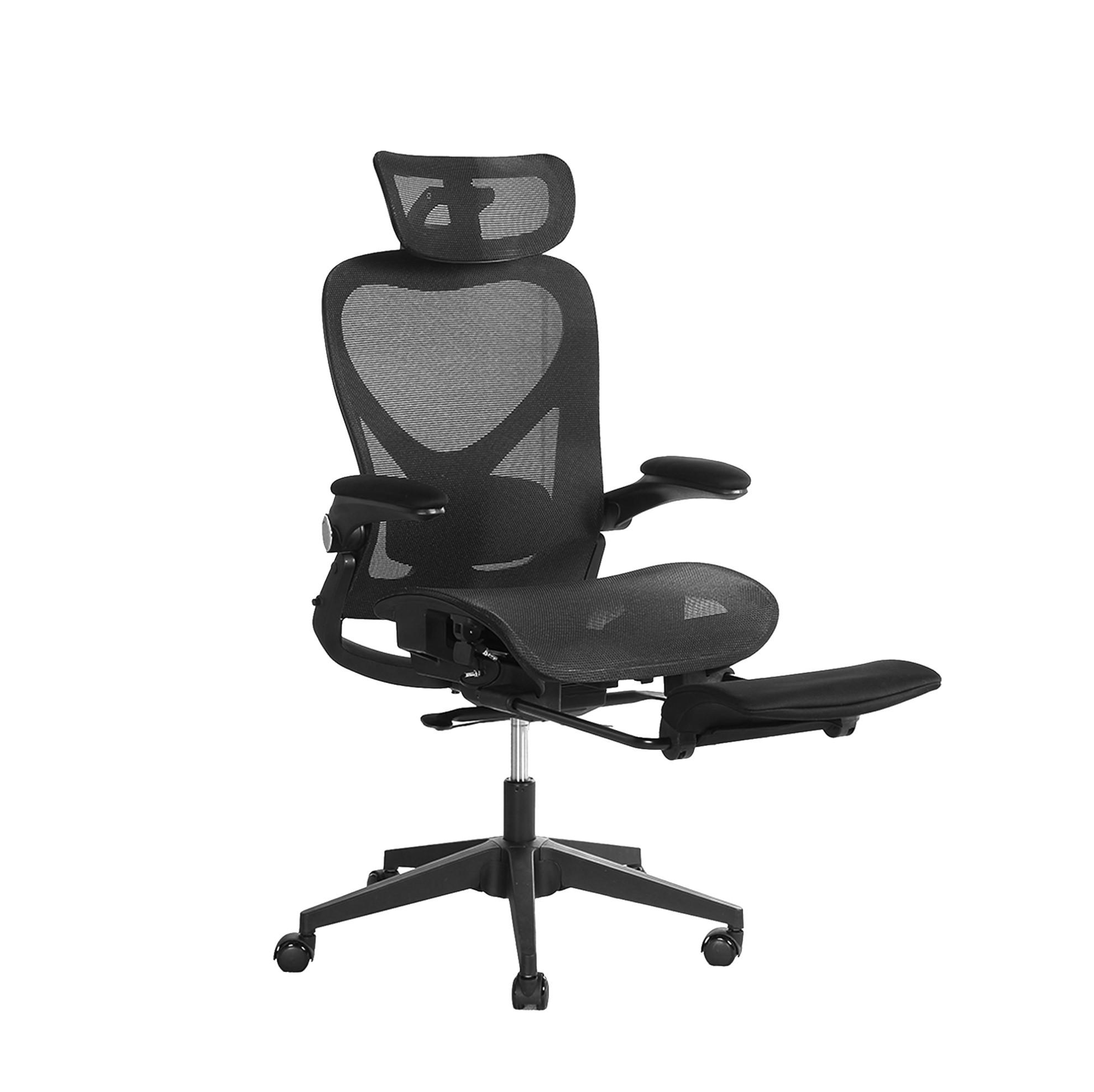 Okwish Drehstuhl Schwarz 62x129x48.5 cm