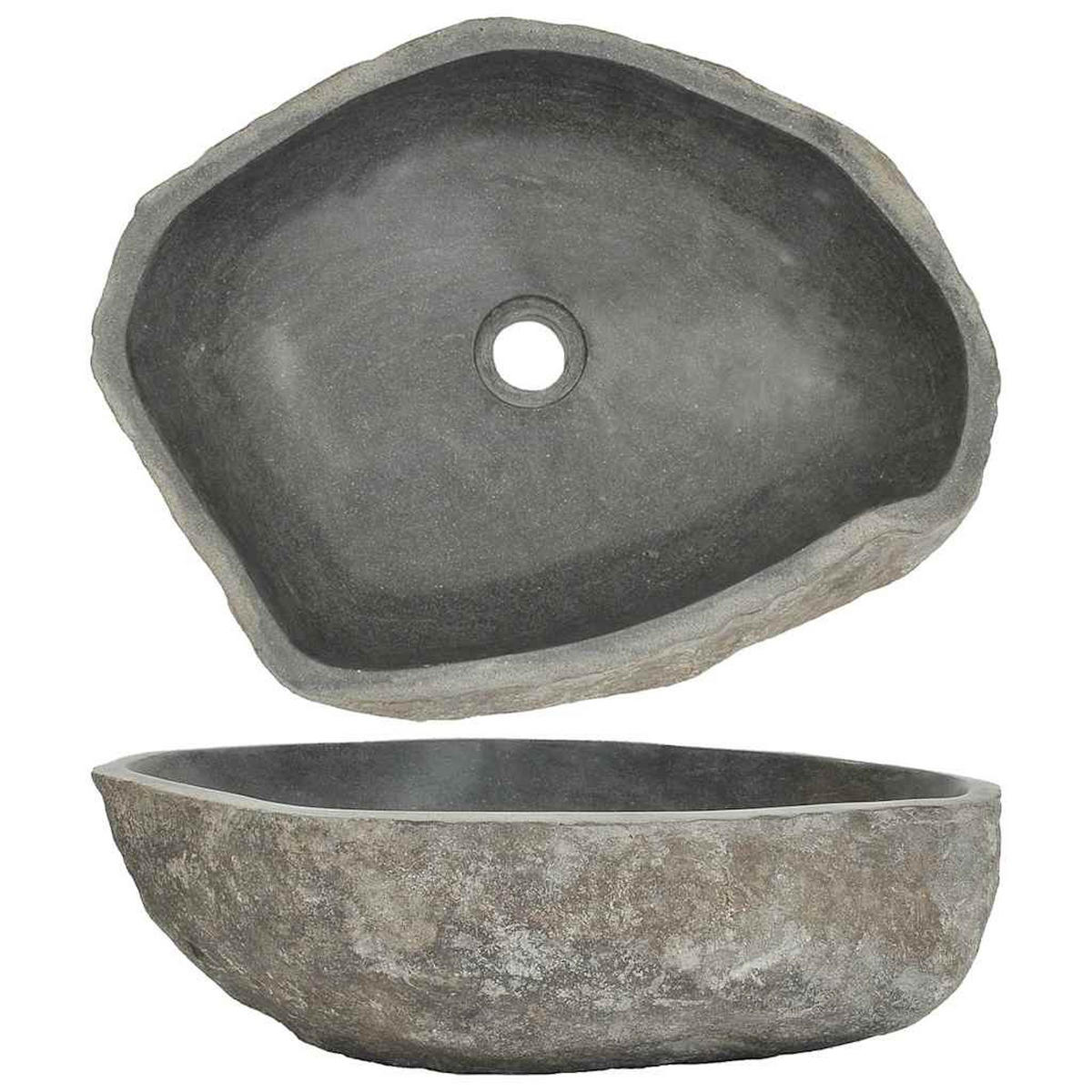 WASCHBECKEN Landis 53/41/15 cm - Anthrazit, Stein (53/15/41cm) - Nettlife
