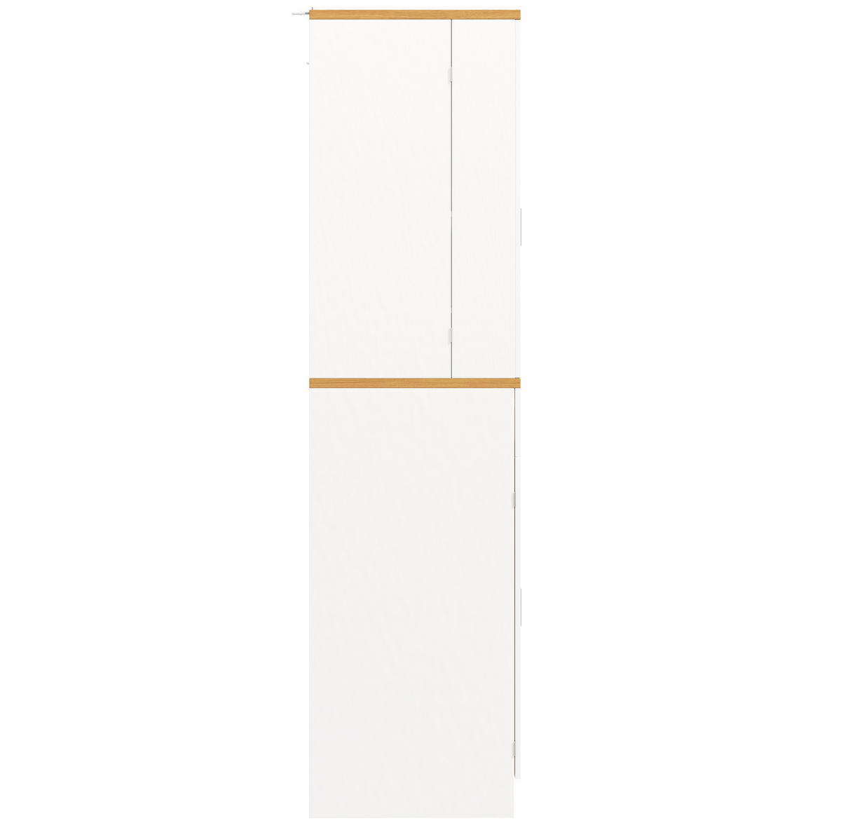 DONJI kuhinjski element, 80/40/180 cm, MDF bijeli, s policama, ladicama i zaštitom od prevrtanja - bijela, drvni materijal (80/180/40cm) - BEAOK