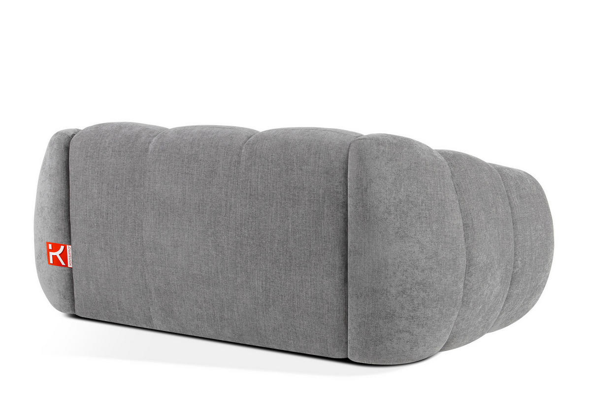 2-SITZER SOFA FLAVA, hell Aschgrau - Hellgrau, Holz/Holzwerkstoff (200/76/100cm) - KONSIMO®