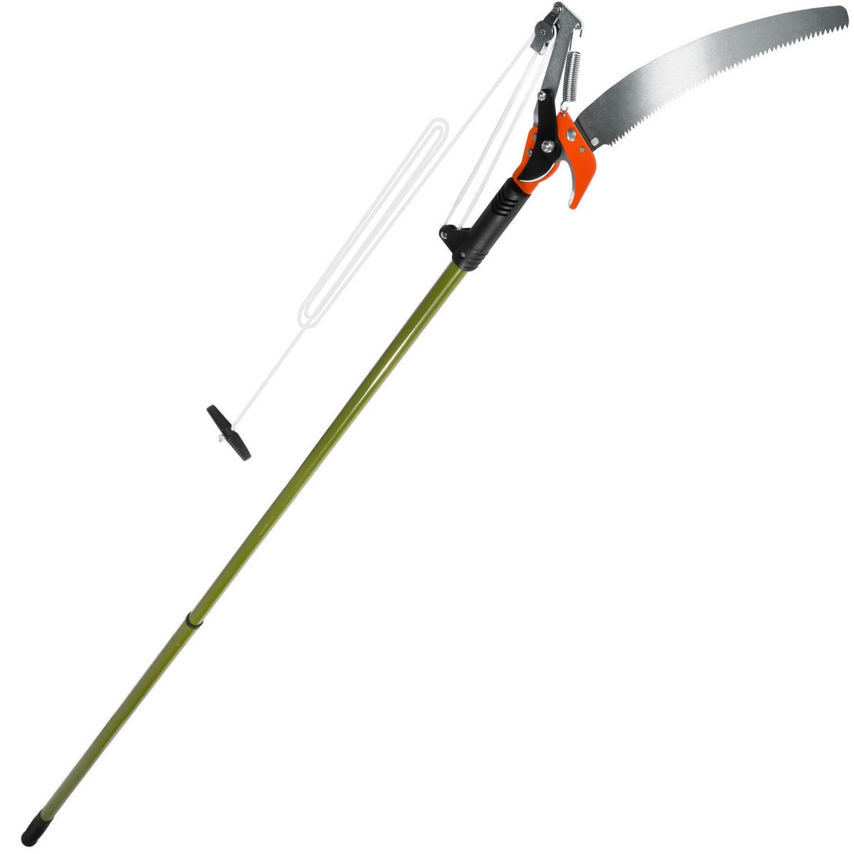 TELESKOP-ASTSCHERE ,rutschfester Griff,grün - Grün, Metall (35/3/260cm) - tectake