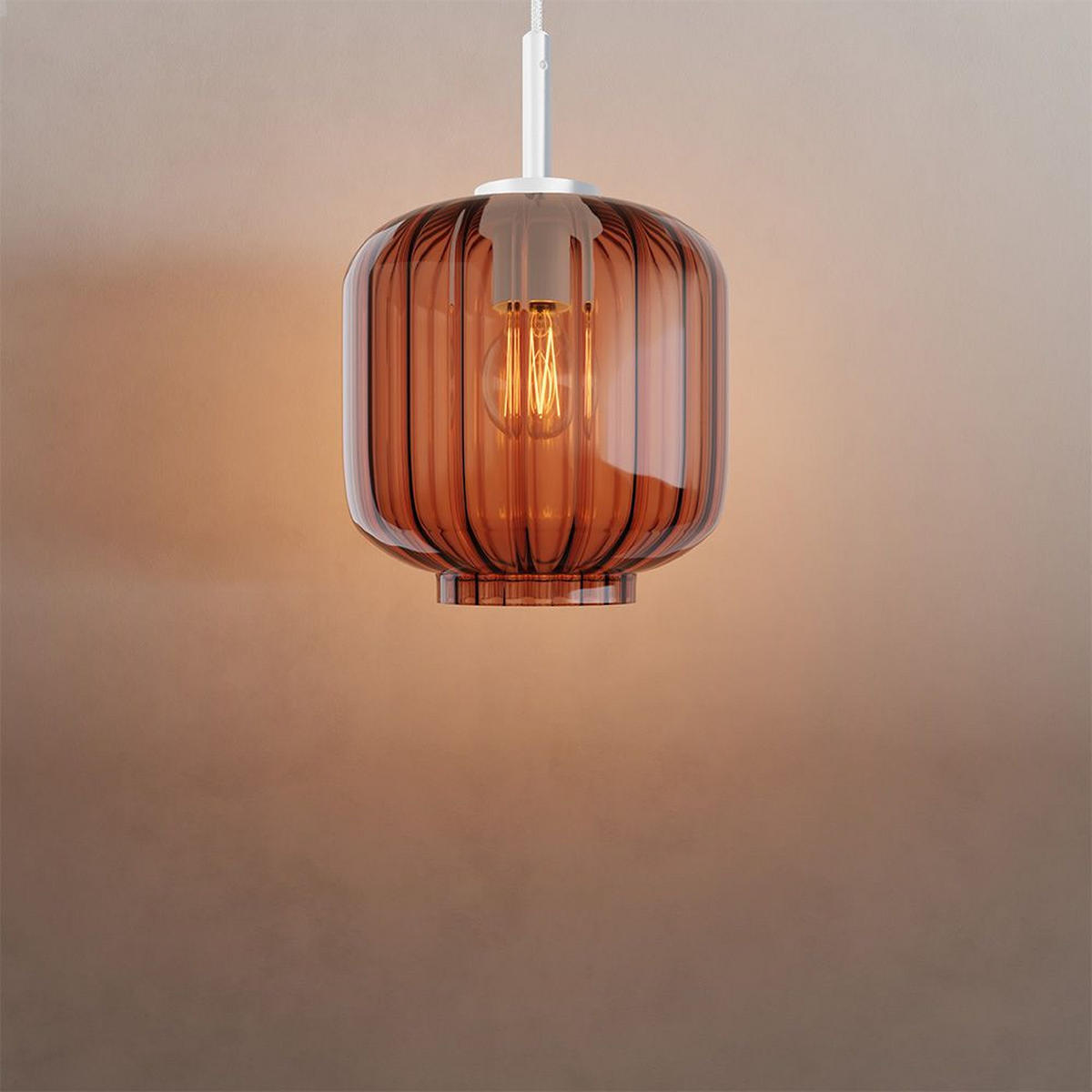 GALERIELEUCHTE Velo Braun Ø 20cm - Braun, Glas (20/20/20cm) - s.luce