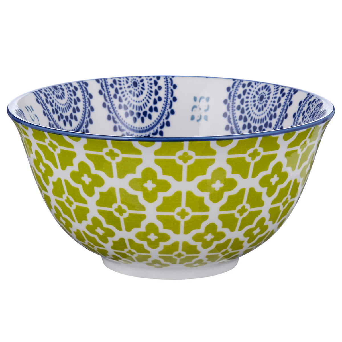 SCHALEN 6er-Set Ornaments 520 ml - Dunkelblau, Keramik (14/14/7cm) - Butlers