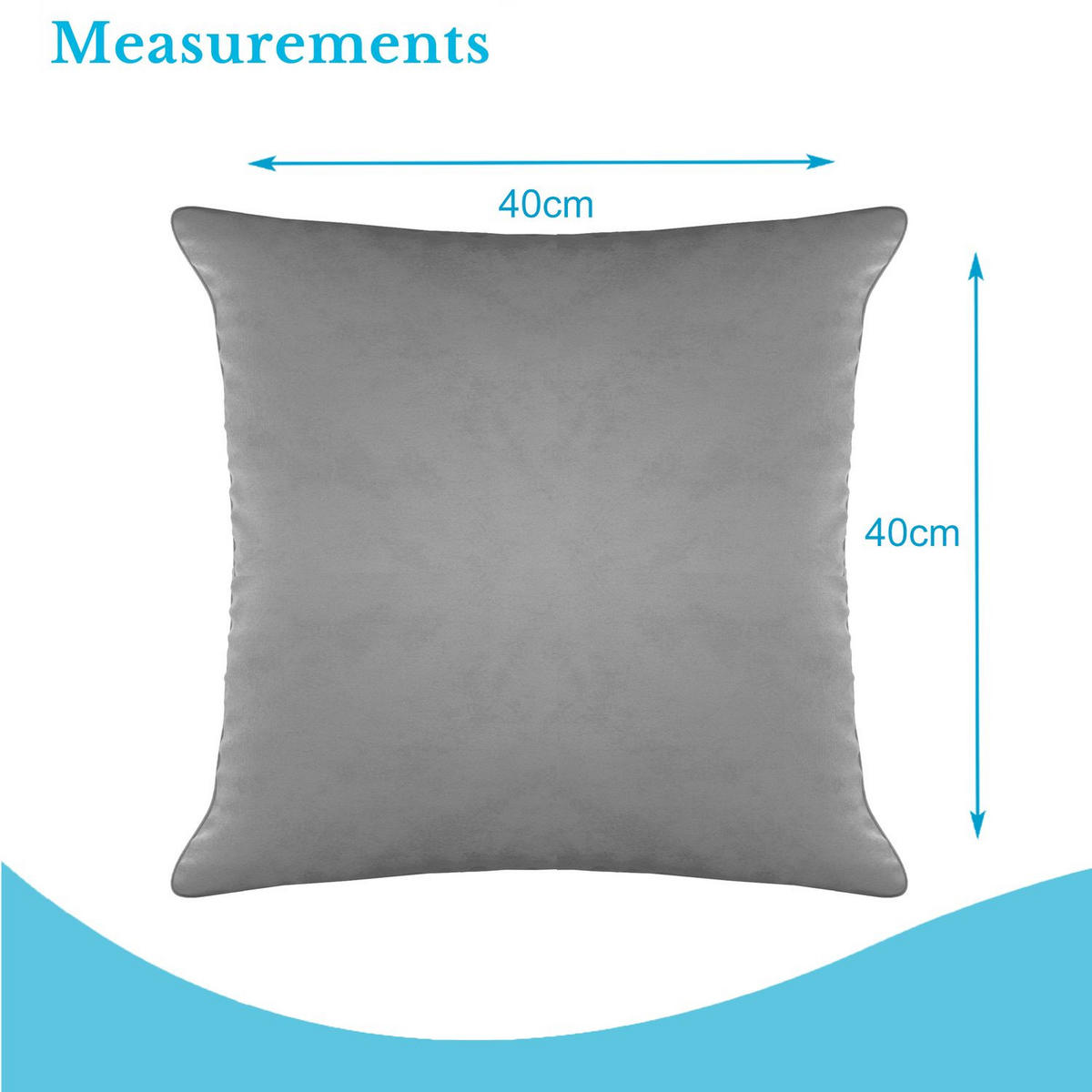 KISSENHÜLLEN-SET (2-tlg.) 40/40 cm (Grau) - Grau, Textil (40/40cm) - Intirilife