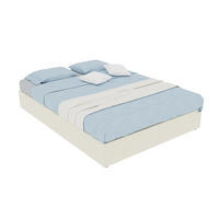 POLSTERBETT 140/200 cm in Beige Stoff mit Kopfteil - Beige, Holzwerkstoff/Textil (140/200cm) - STILVORA