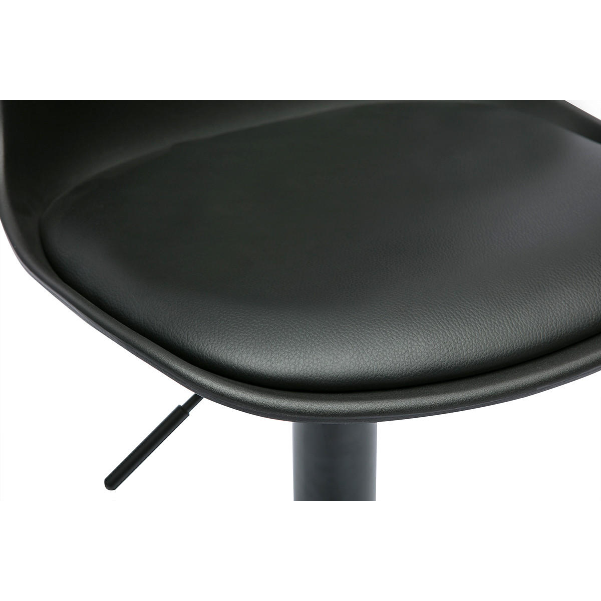 BARHOCKER schwarz Design (2er-Set) STEEVY - Schwarz, Kunststoff (43/102/38cm) - Miliboo