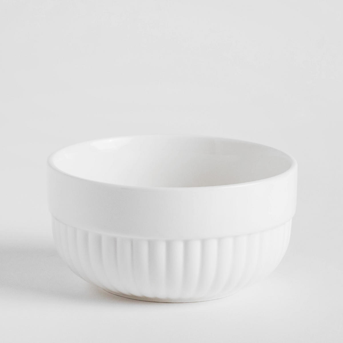 SCHALE Sandino - Weiß, Keramik (12/6/12cm) - home&you