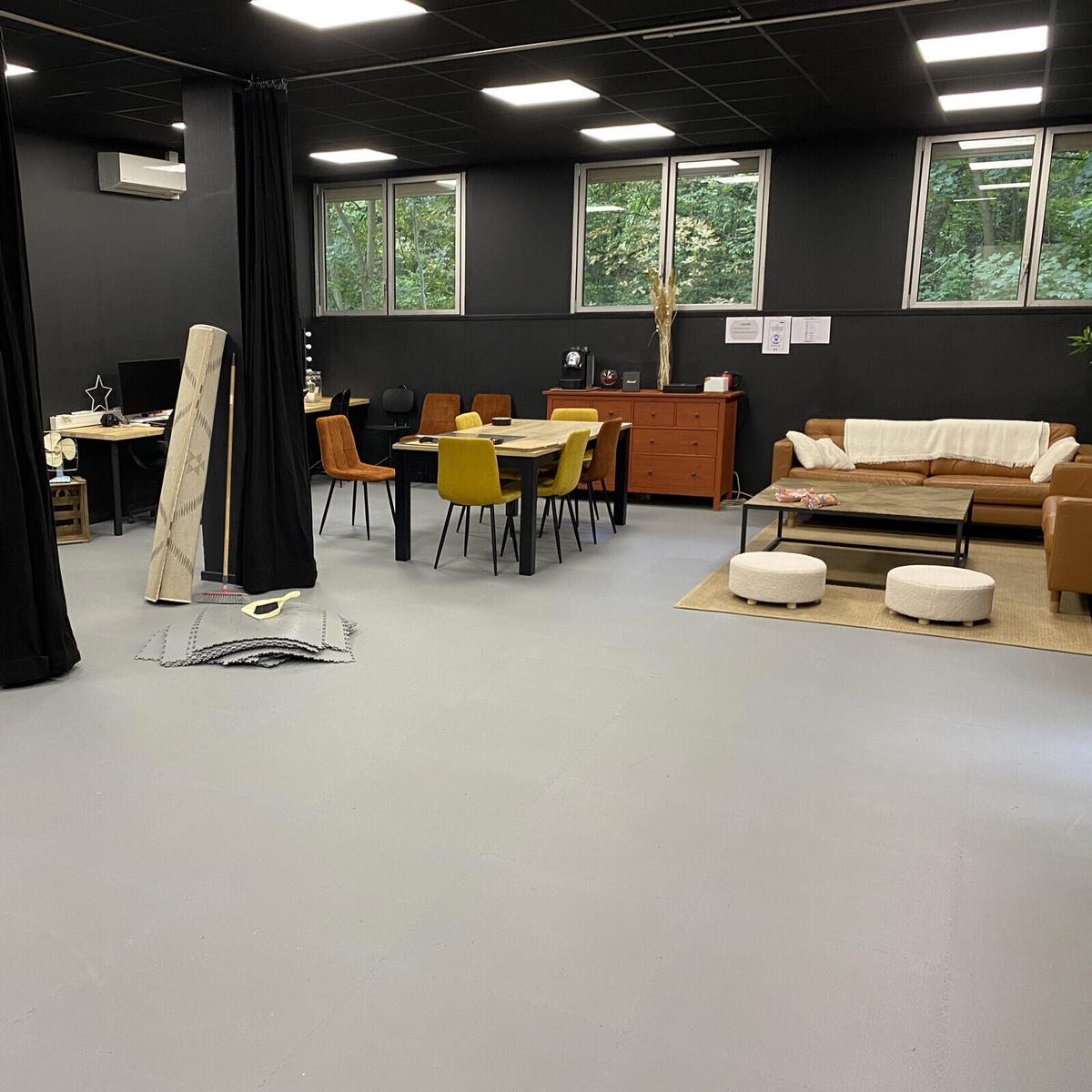PVC-FLIESEN für Garage, Werkstatt, Sporthalle - Hellgrau - Los von 1 m² - Hellgrau, Kunststoff (50/50/1.1cm) - MOSAIK FLOOR