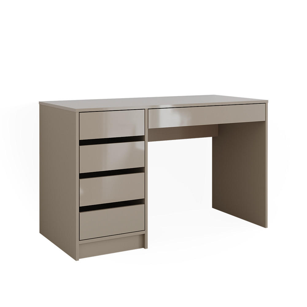 SCHREIBTISCH Sherry Greige Hochglanz 55 cm - Greige, Holzwerkstoff (120/55/75cm) - Vicco
