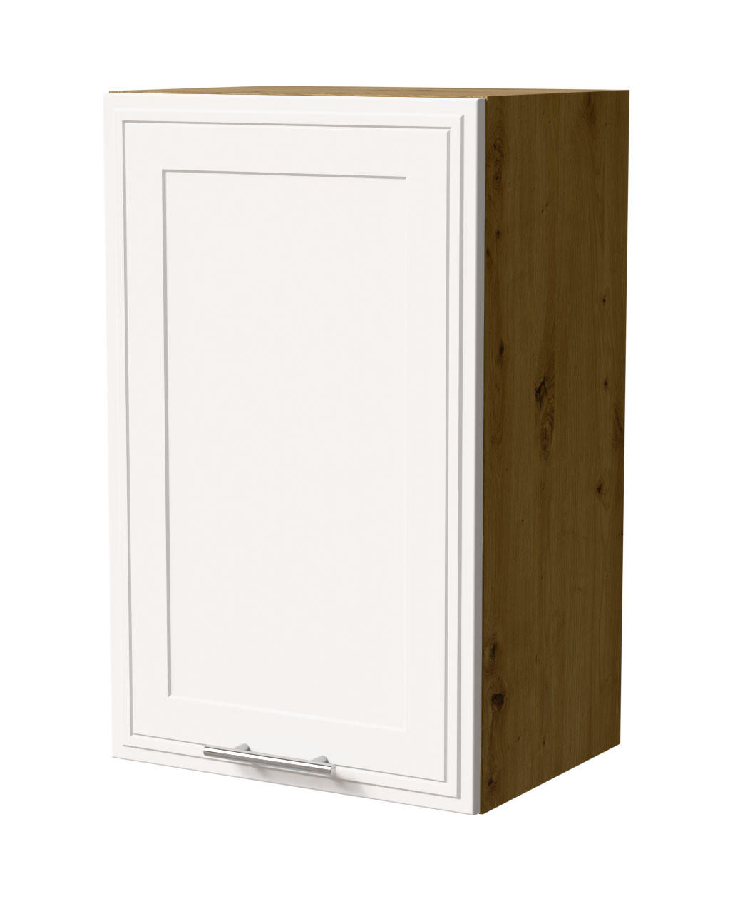 Feldmann-Wohnen Hängeschrank Weiß, Eiche Artisan 45x72x32.5 cm