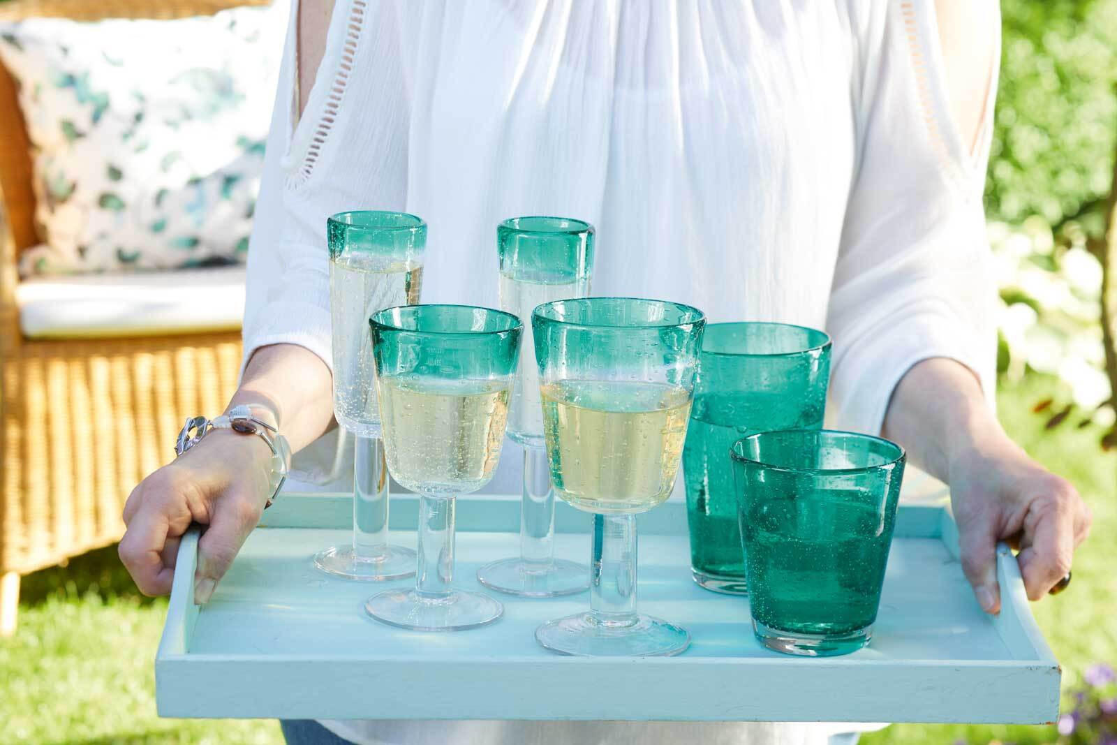 TRINKGLAS Burano lila 330 ml - Lila, Glas (0.33L) - Leonardo