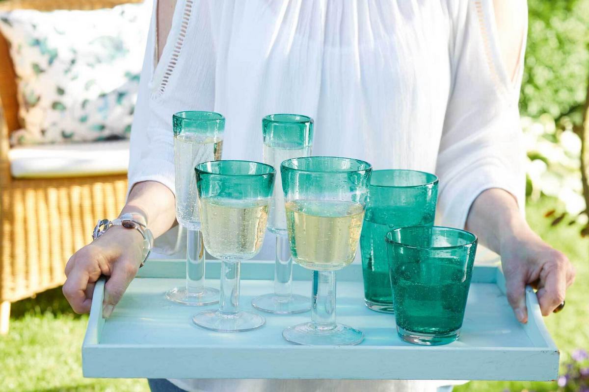 TRINKGLAS Burano lila 330 ml - Lila, Glas (0.33L) - Leonardo