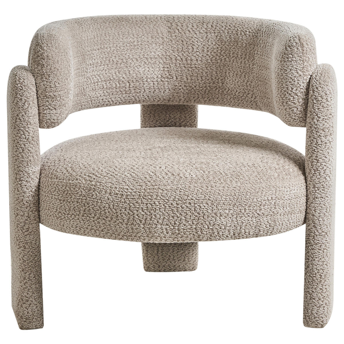 SESSEL Beige Burea - Beige, Textil (80/74/70cm) - Beliani