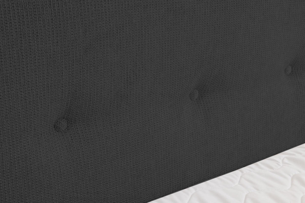 BOXBETT CALIDO mit zwei Bettkästen H2/H3 Matratze und Topper 160 x 200 cm - Schwarz, Holzwerkstoff (160/200cm) - VENASI MÖBEL