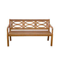 GARTENBANK Porto - Braun, Holz (161/89/65cm) - Sedex