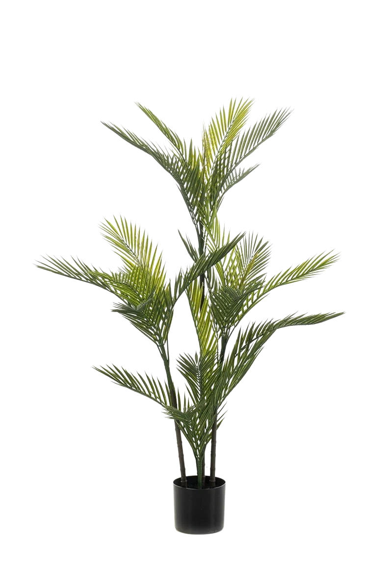 KUNSTBAUM Künstliche Palme - Plutos 120 cm - Grün, Kunststoff (120cm) - Emerald