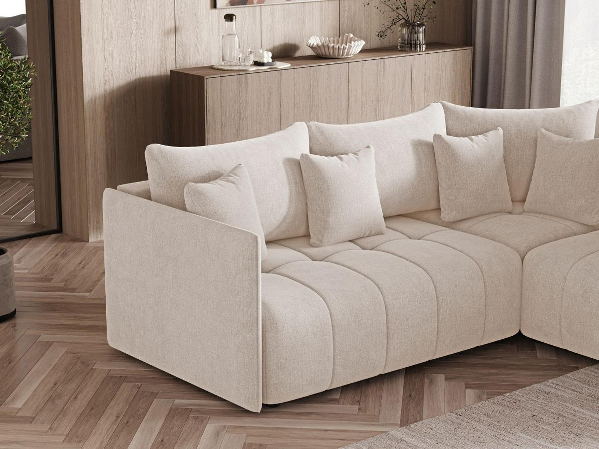ECKSOFA Ardi Beige - Beige, Holz/Textil (231/231cm) - Graingold