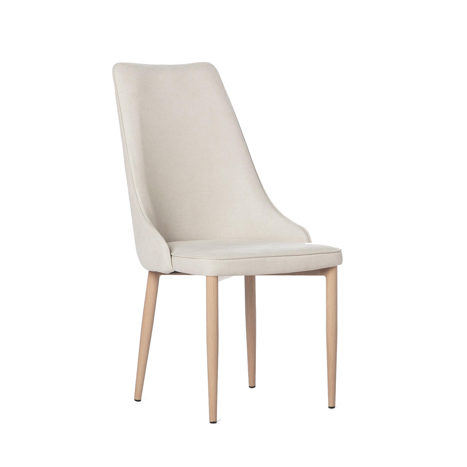 ESSZIMMERSTUHL Agnes Beige 45 cm x 95 cm - Beige, Textil (45/95/65cm) - Klast Home