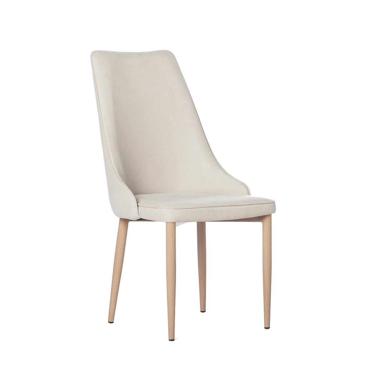 ESSZIMMERSTUHL Agnes Beige 45 cm x 95 cm - Beige, Textil (45/95/65cm) - Klast Home