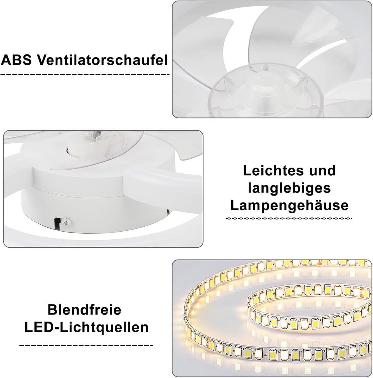 LED-DECKENLEUCHTE Ulvarn 50/50/14 cm - Weiß, Metall (50/50/14cm) - ZMH