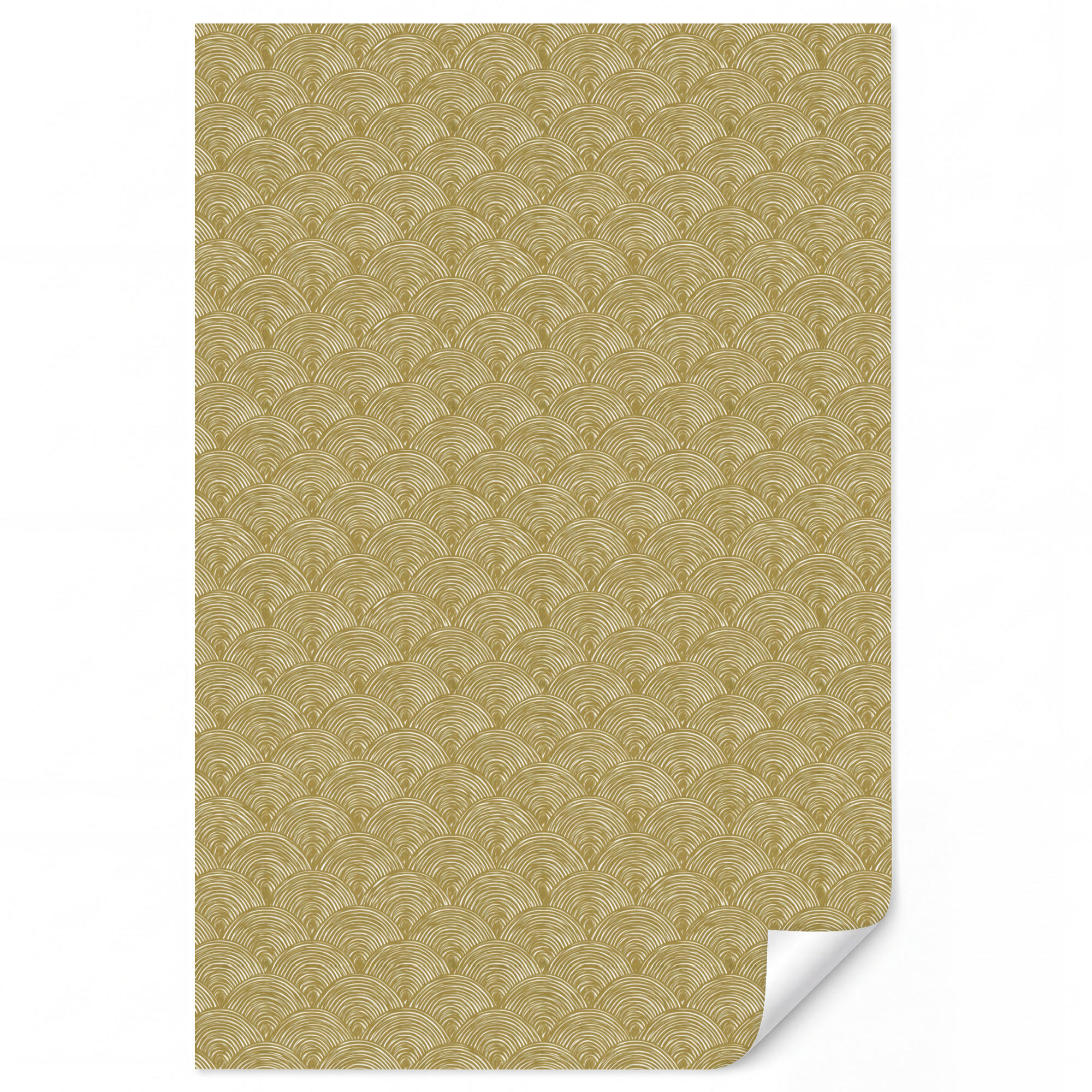 OnlyWow Tapete Gold 140x220 cm