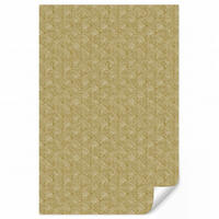 TAPETE - Fächer - Geometrisch - Grün - 140x220 cm - Goldfarben, Papier (140/220cm) - OnlyWow