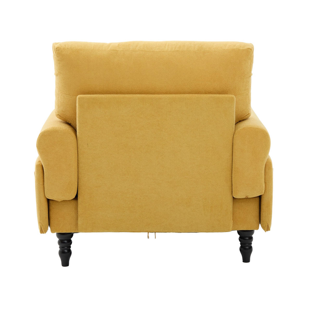 RELAXSESSEL Liege,hochdichte Polsterung,Seitentaschen,Chenille,Gelb - Gelb, Textil (97/86/125.5cm) - LVHOM