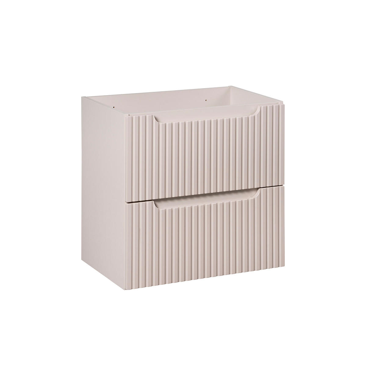 WASCHTISCHUNTERSCHRANK 60cm Riva Kaschmir - Beige, Holzwerkstoff (60/57/40cm) - Petits-meubles