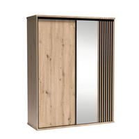 SCHWEBETÜRENSCHRANK Cali C-14 179 x 217 x 60,2 cm Eiche Artisan - Eiche Artisan, Holzwerkstoff (179/217/60.2cm) - Koseto