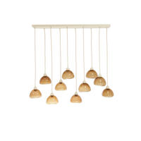 HÄNGELAMPE Bisho Braun 120/19/14 cm - Braun, Glas (120/19/14cm) - Light & Living