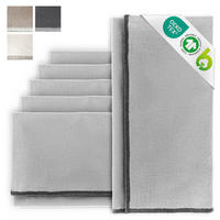 STOFFSERVIETTEN aus Baumwolle 6er-Set - Hellgrau, Textil (45/45cm) - Miqio Design